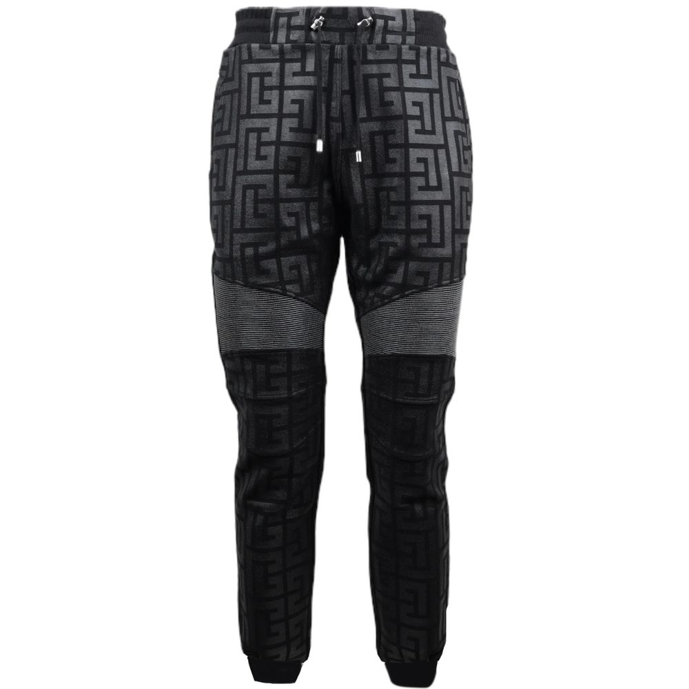 Black Cotton Jeans & Pant