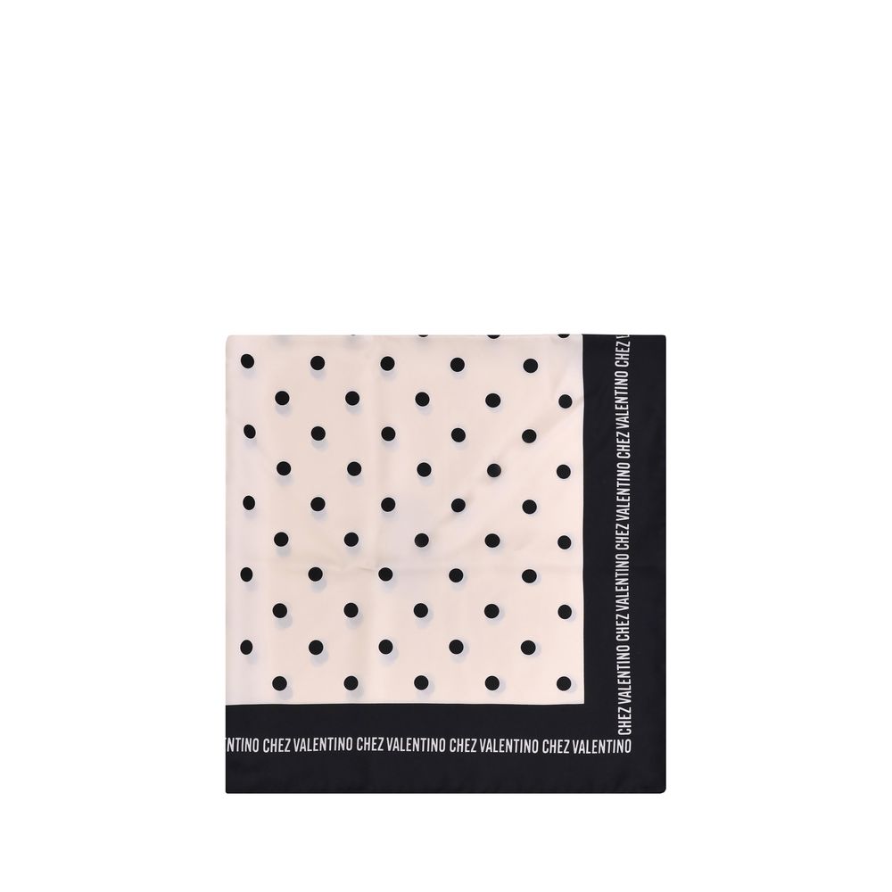 Polka dot silk Scarf