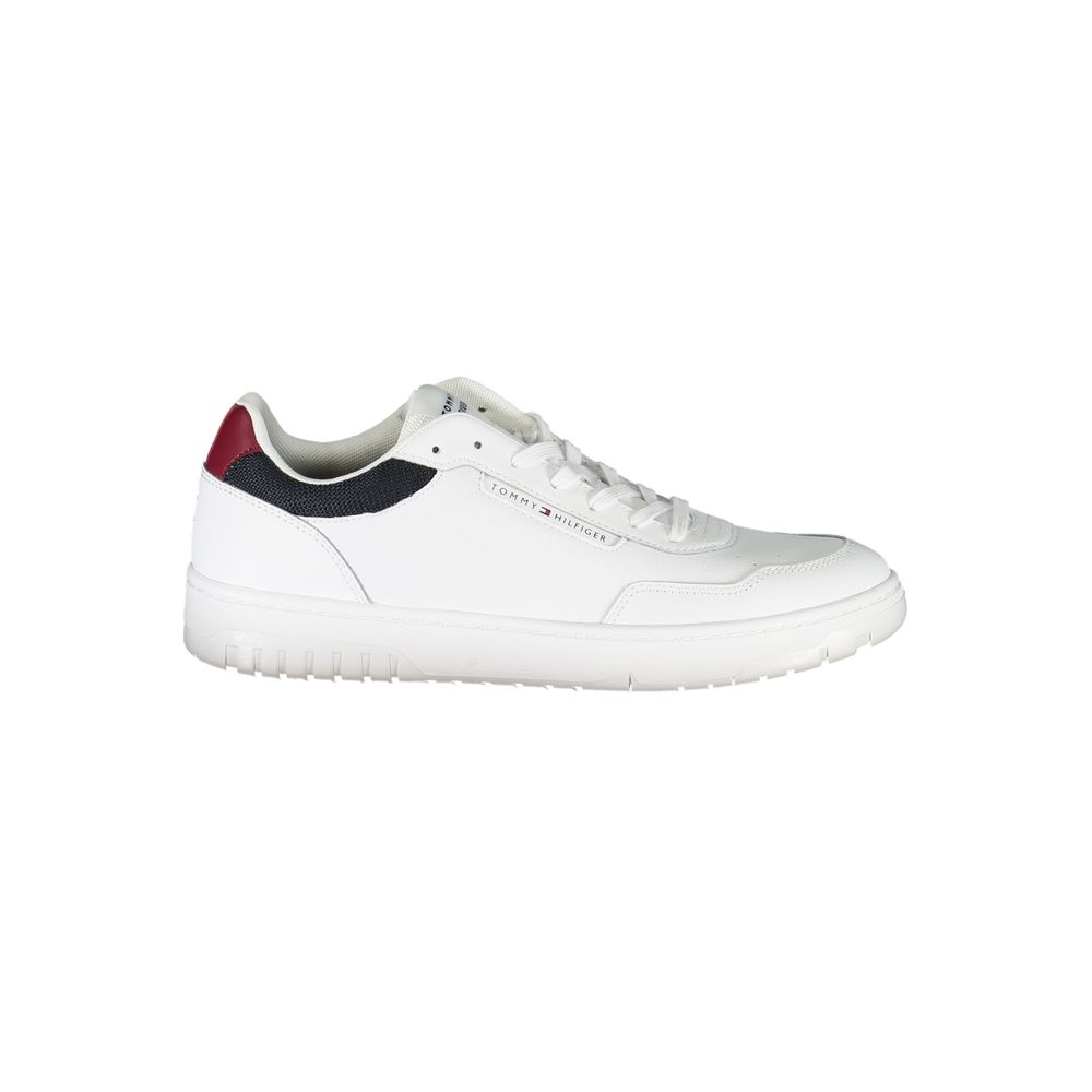 White Nylon Men Sneaker