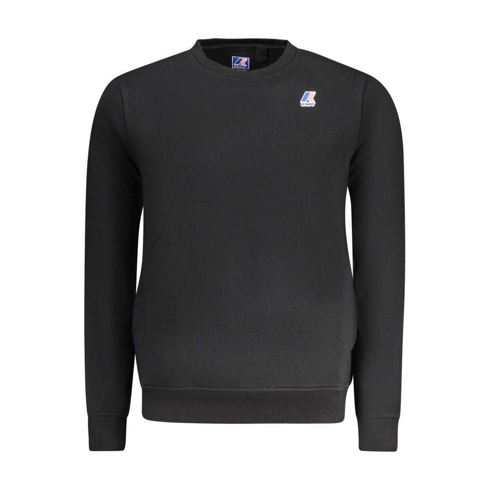 Black Cotton Men Sweater