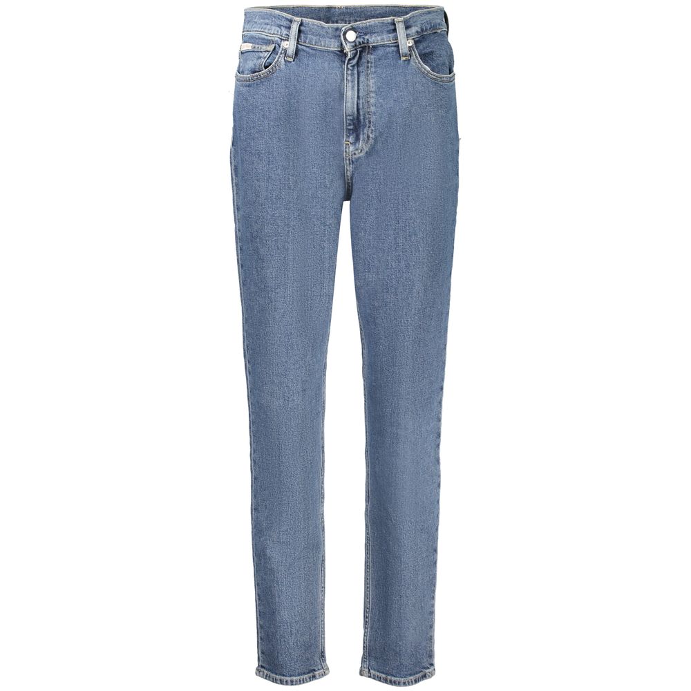 Blue Cotton Women's Mom Jean