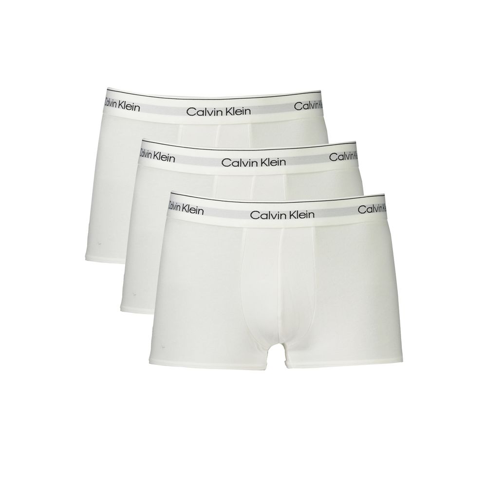 White Cotton Men's Boxer