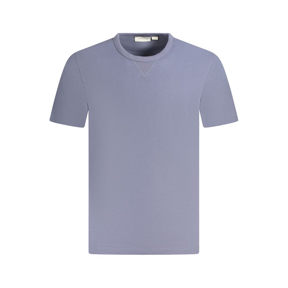Blue Cotton Men's T-Shirt