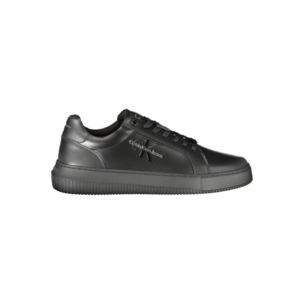 Black Polyester Sneaker