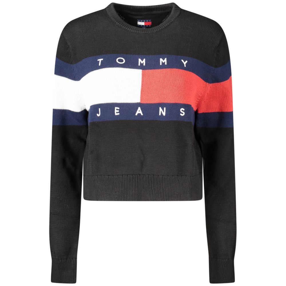 Black Cotton Women Sweater