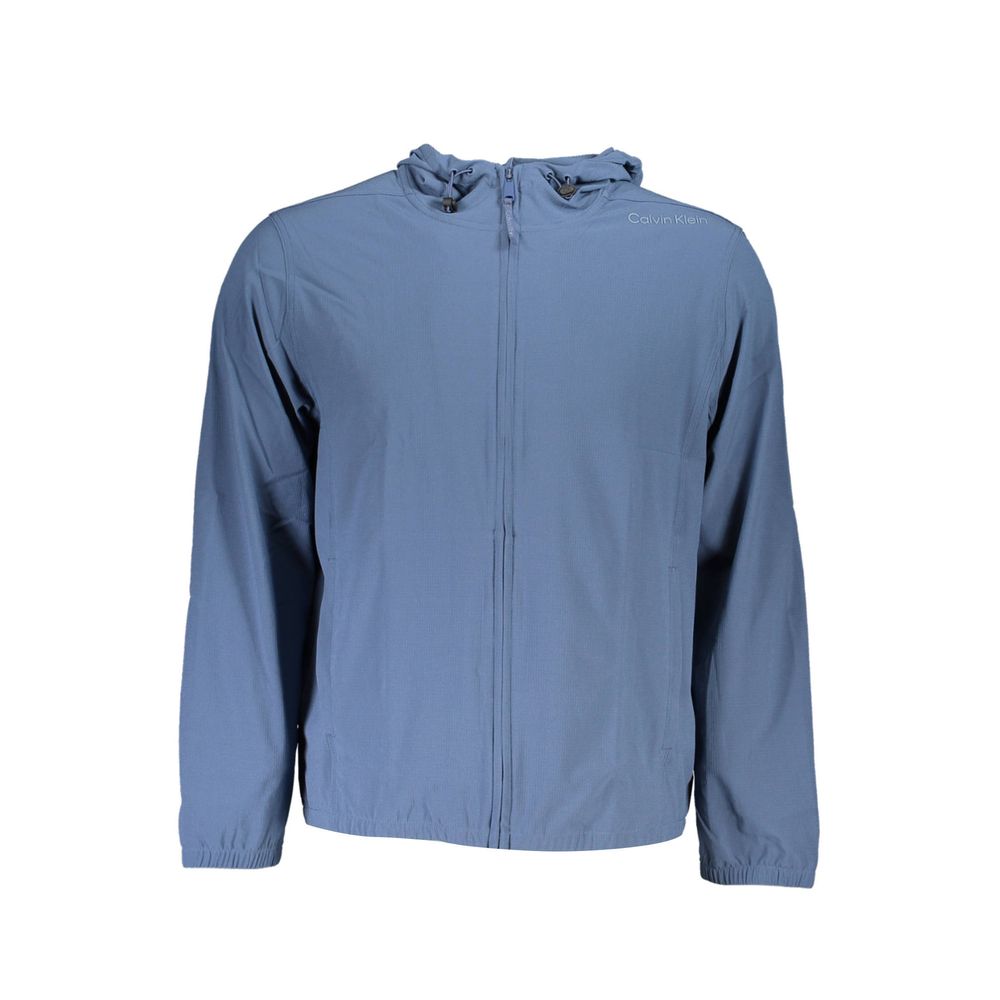 Blue Polyester Men's Sweatshirt