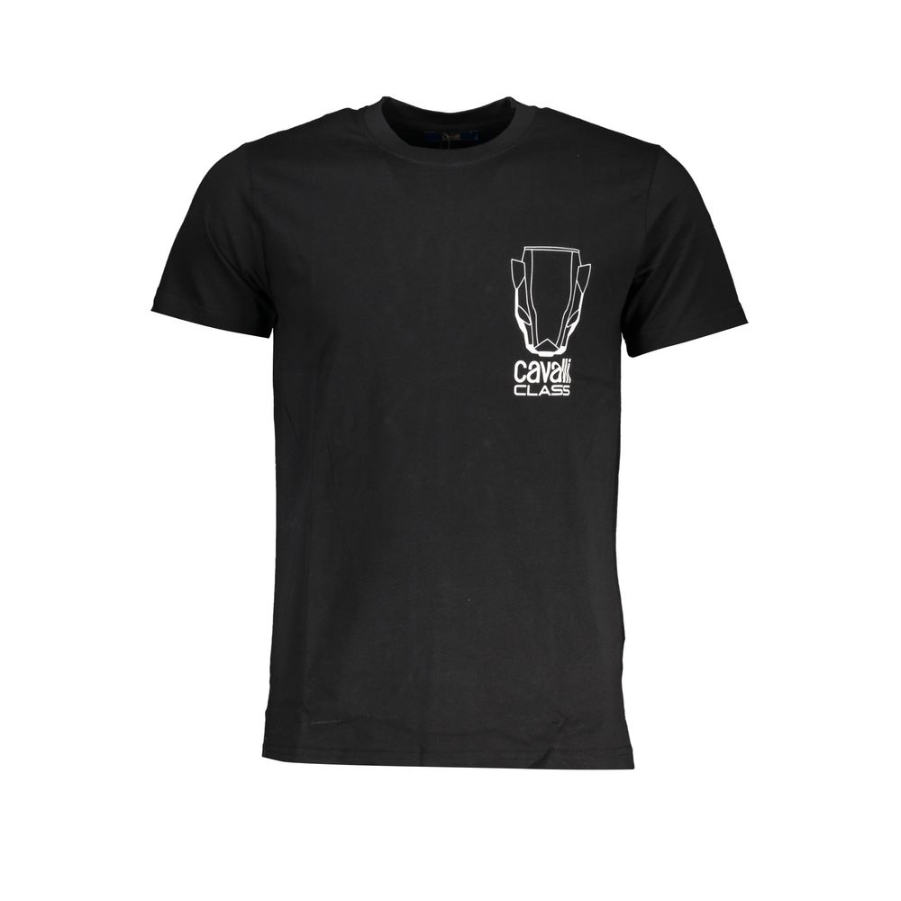 Black Cotton Men T-Shirt