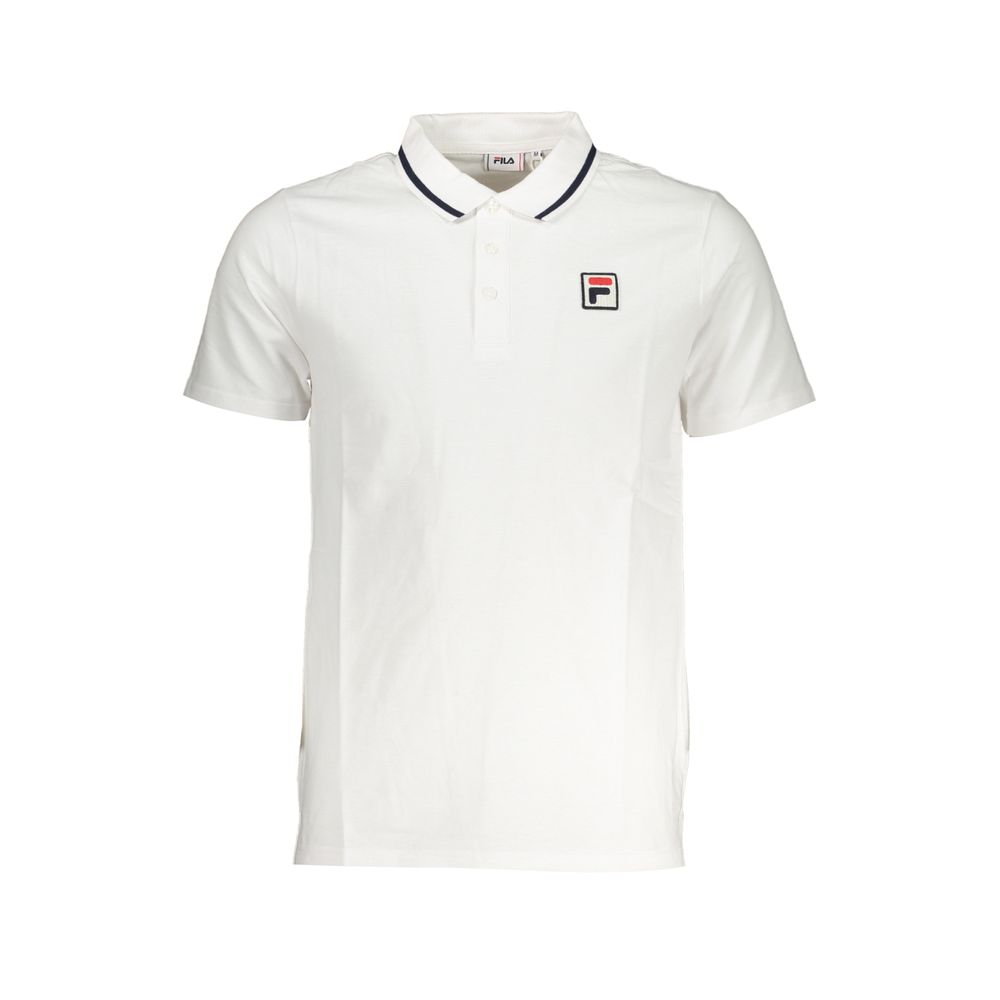 White Cotton Men's Polo Shirt