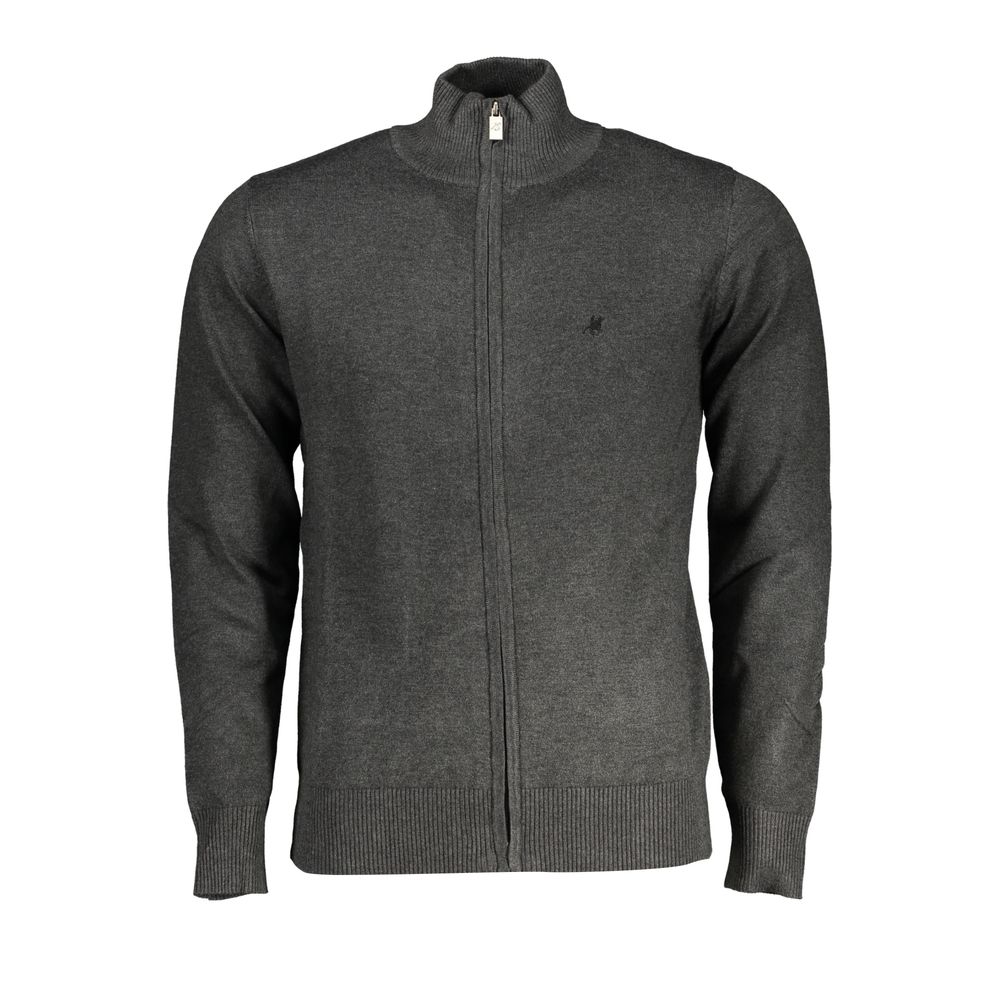 Brown Nylon Men Cardigan