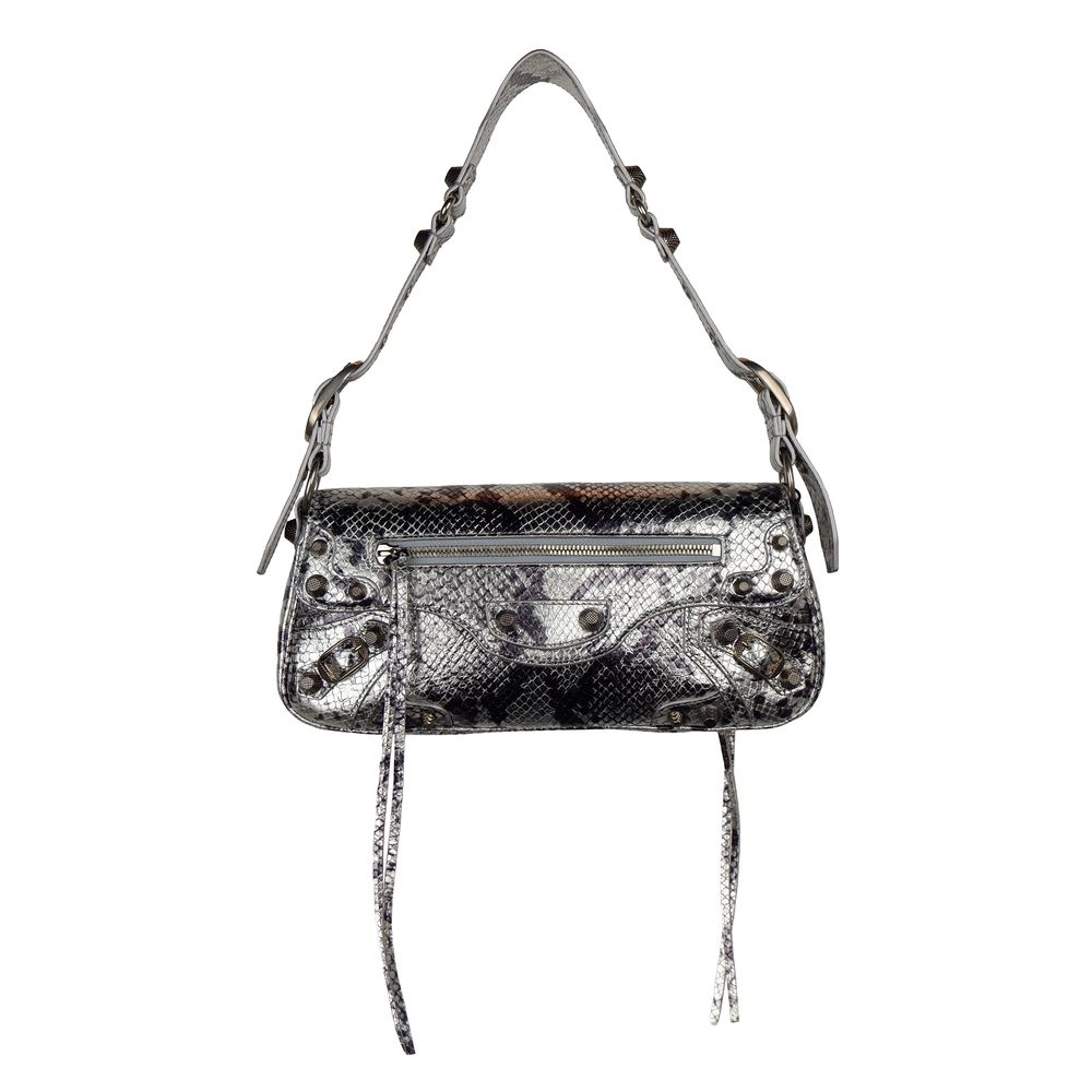 Gray Calfskin Handbag