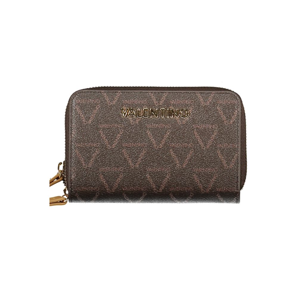 Brown Polyethylene Women Wallet
