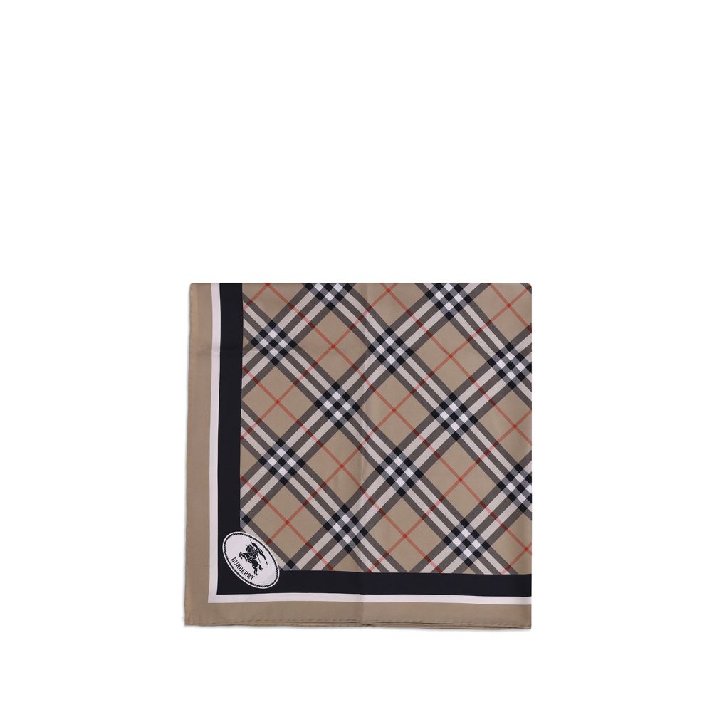 Silk Check Scarf