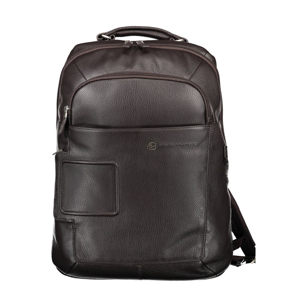 Piquadro Brown Leather Men Men's Backpack