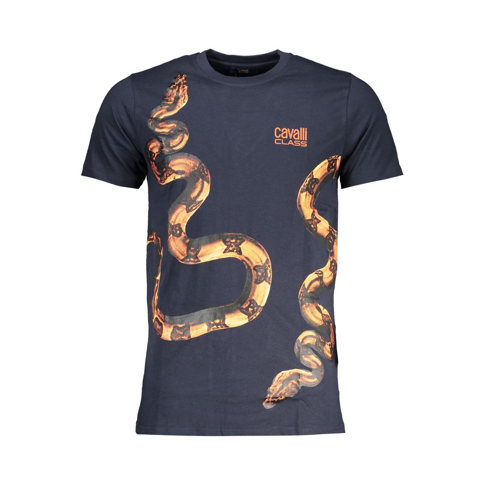 Blu Cotton Mens T-Shirt