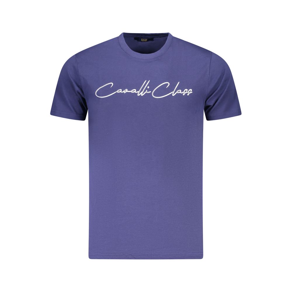 Blu Cotton Men T-Shirt