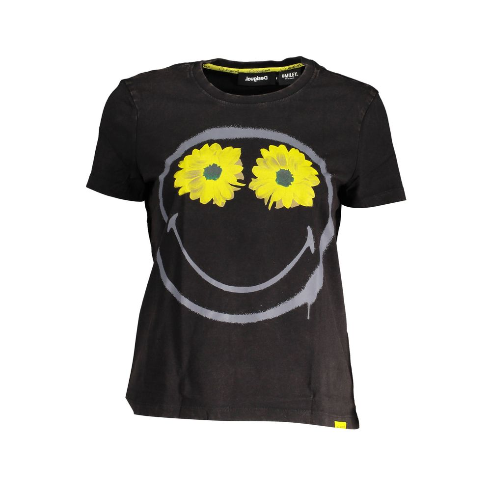 Black Cotton Tops & T-Shirt