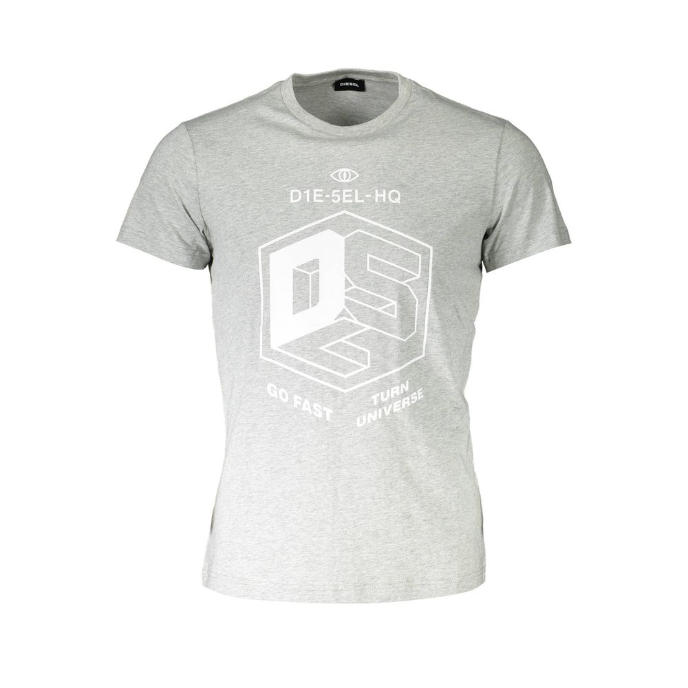 Brown Cotton Men T-Shirt