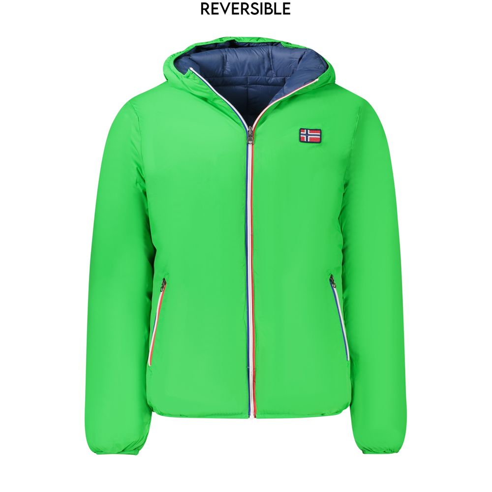 Verde Poliammide Men's Reversible Jacket