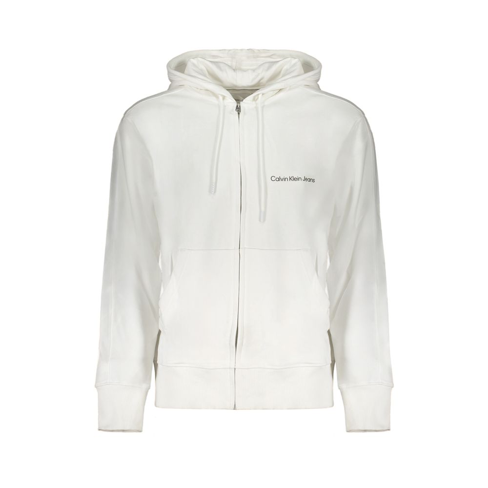 White Cotton Men's Sweatshirt