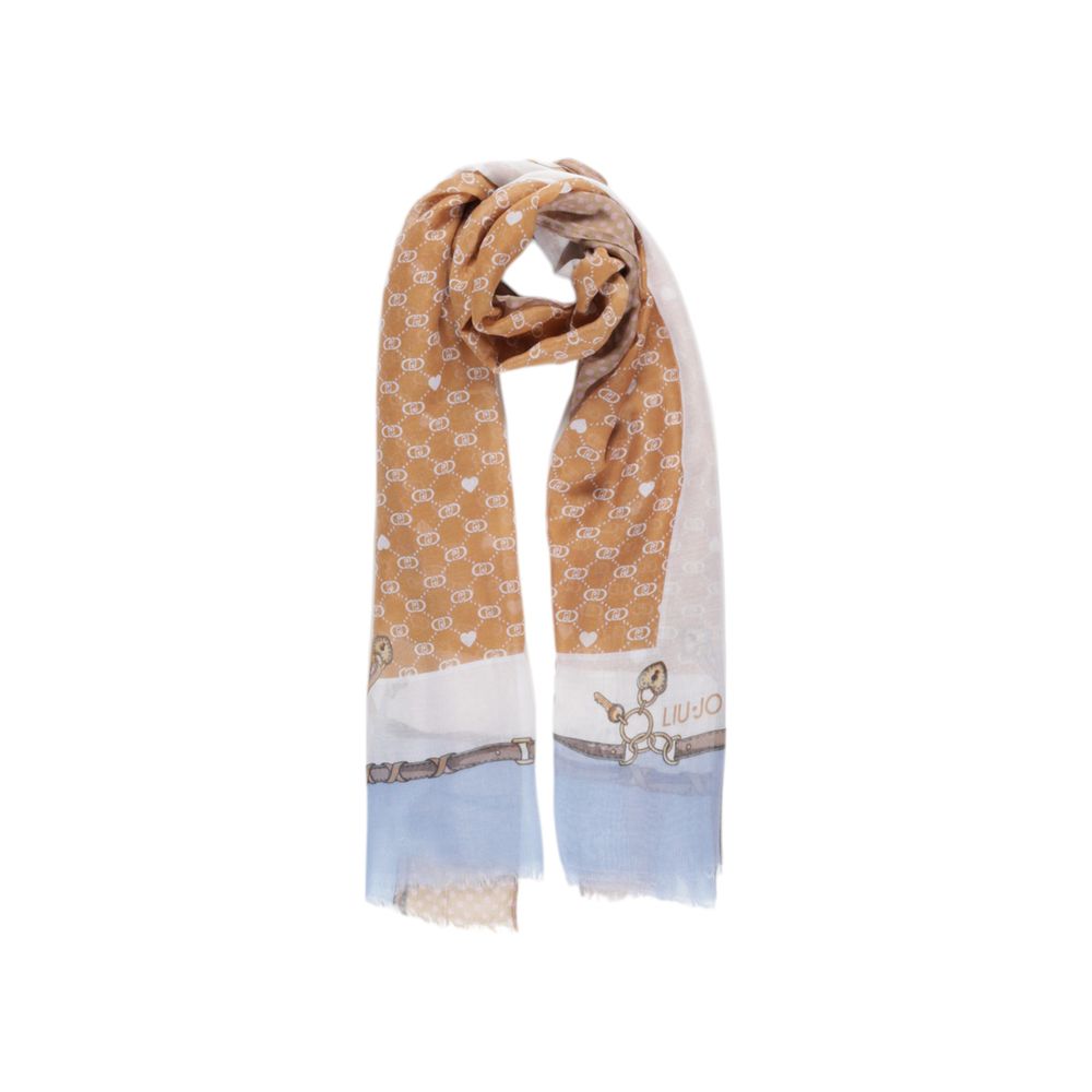 Beige Polyester Scarf