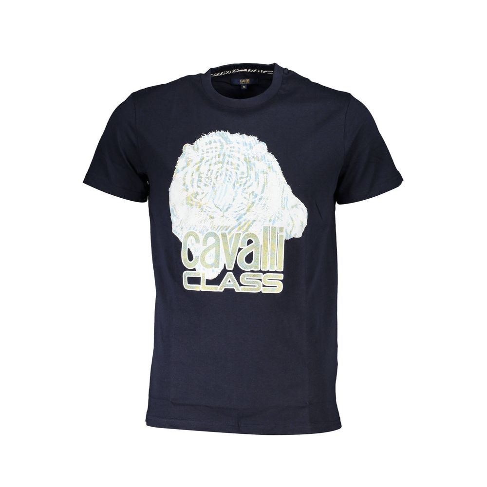 Blu Cotton Men T-Shirt