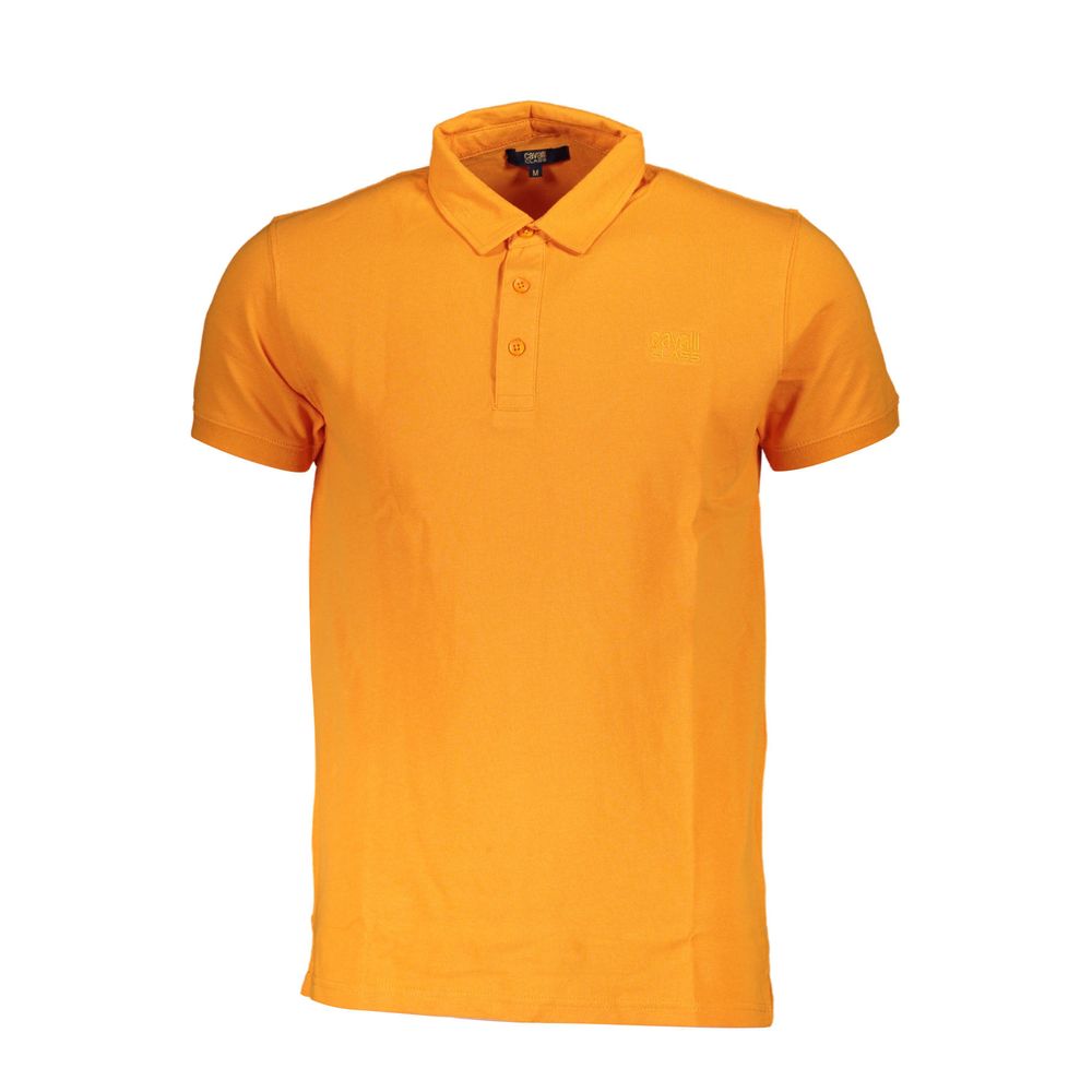 Arancione Cotton Men Polo