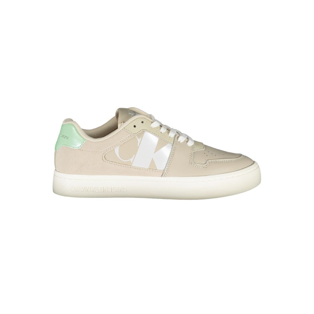 Beige Polyurethane Women Sneaker