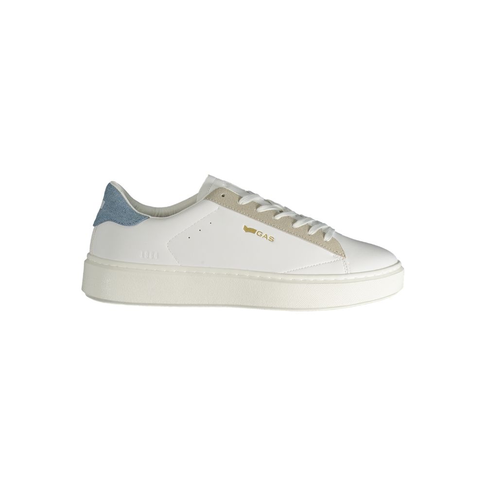 White Polyester Men Sneaker