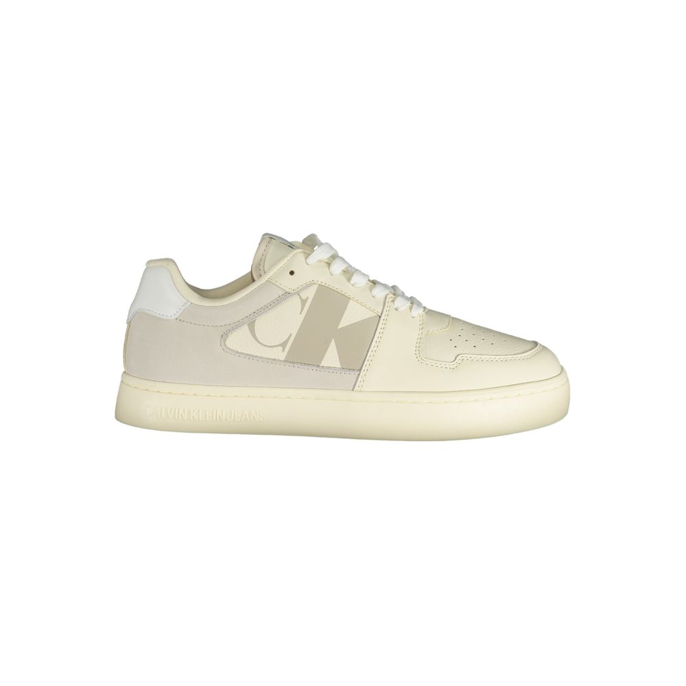 Bianco Polyurethane Men Sneaker