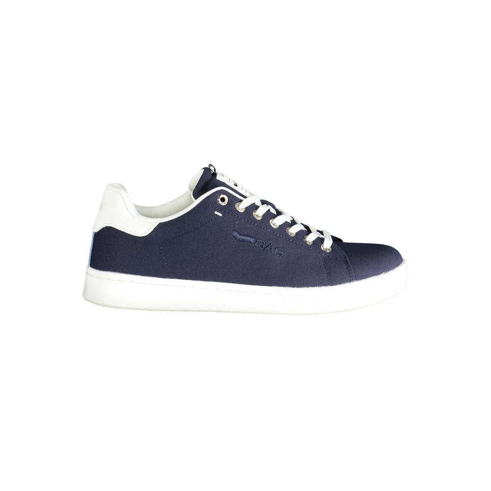Blue Polyester Men Sneaker
