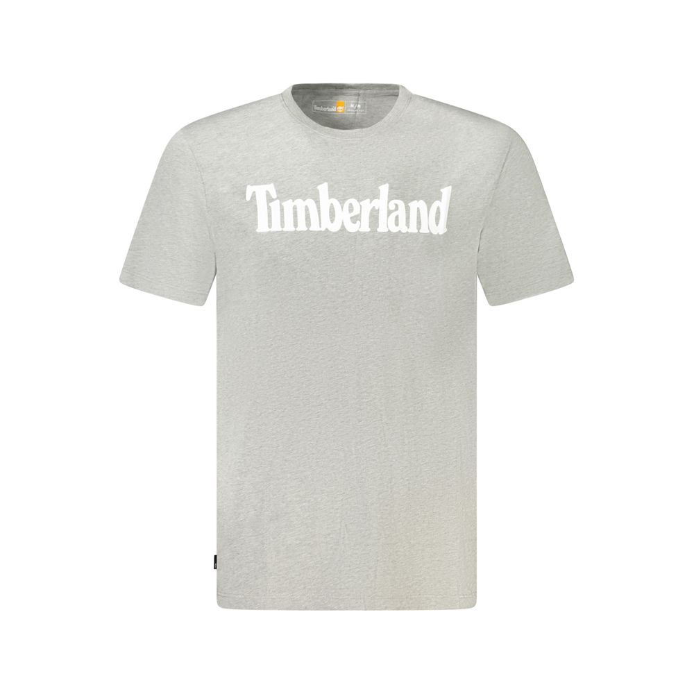 Gray Cotton Men T-Shirt