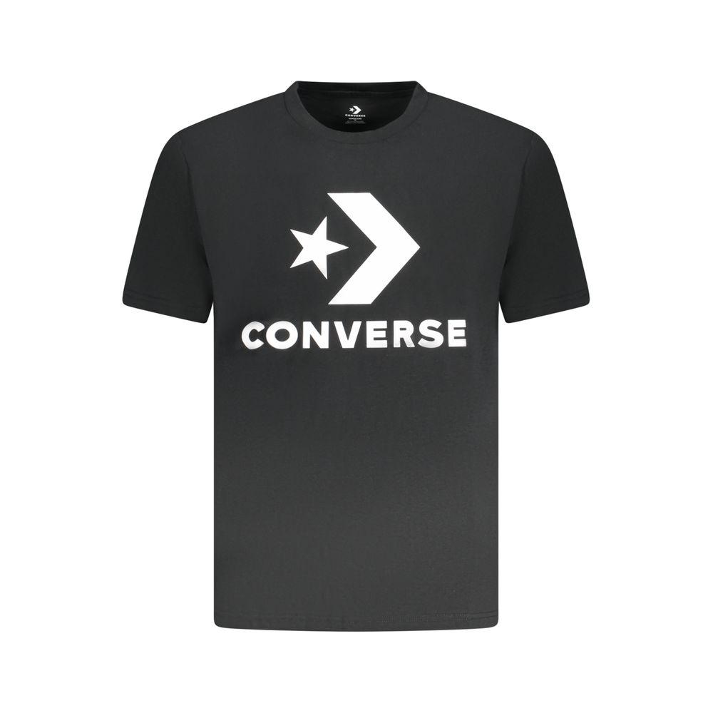 Black Cotton Men T-Shirt