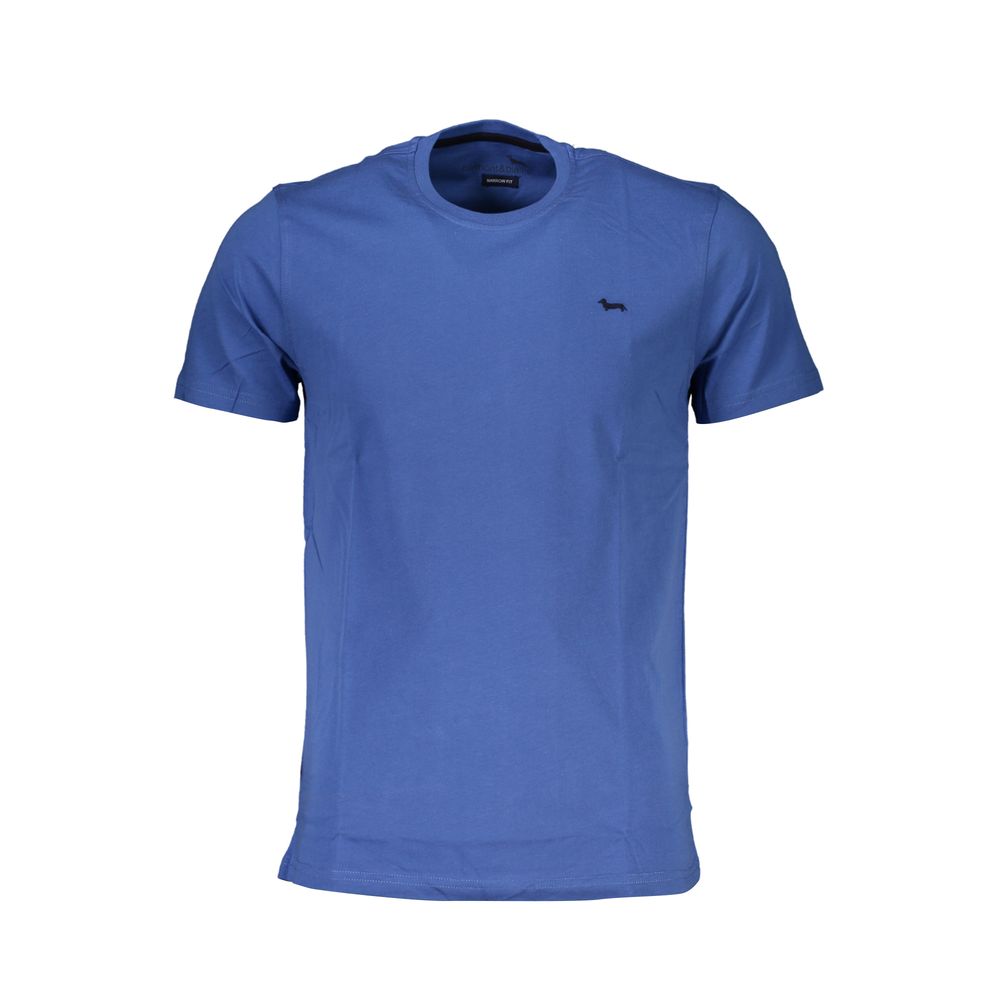 Blue Cotton Men T-Shirt