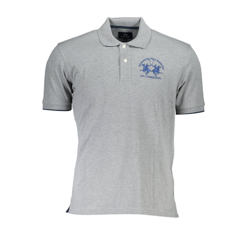 Brown Cotton Men Polo Shirt