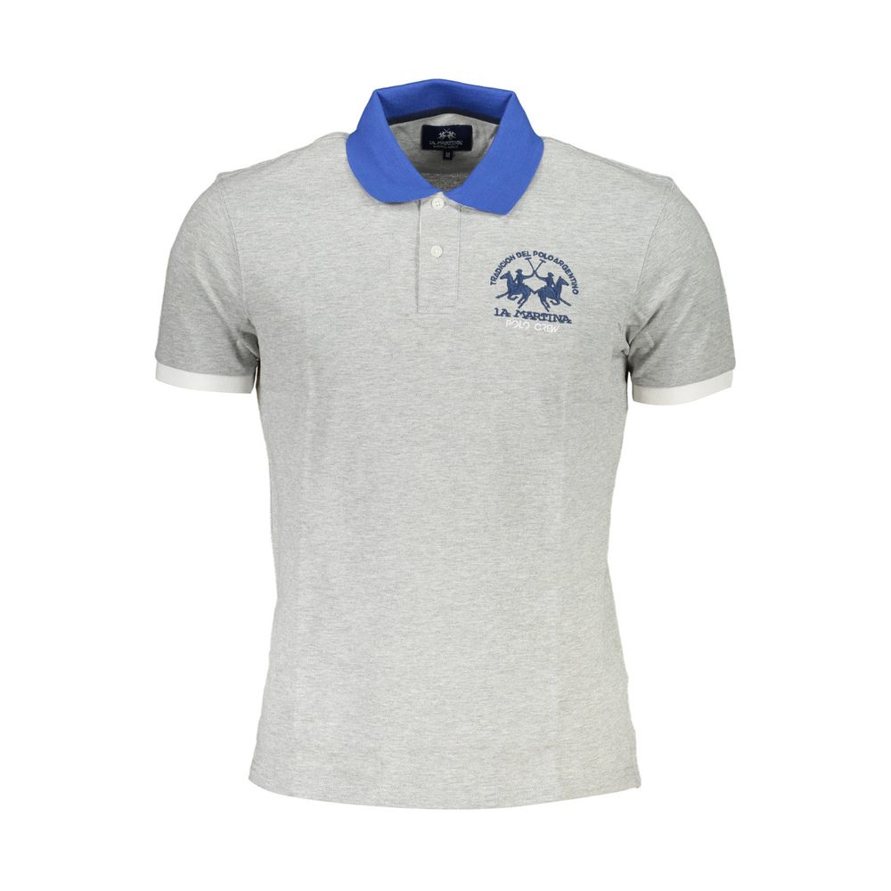 Brown Cotton Men Polo Shirt