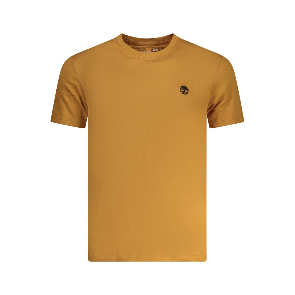 Brown Cotton Men T-Shirt