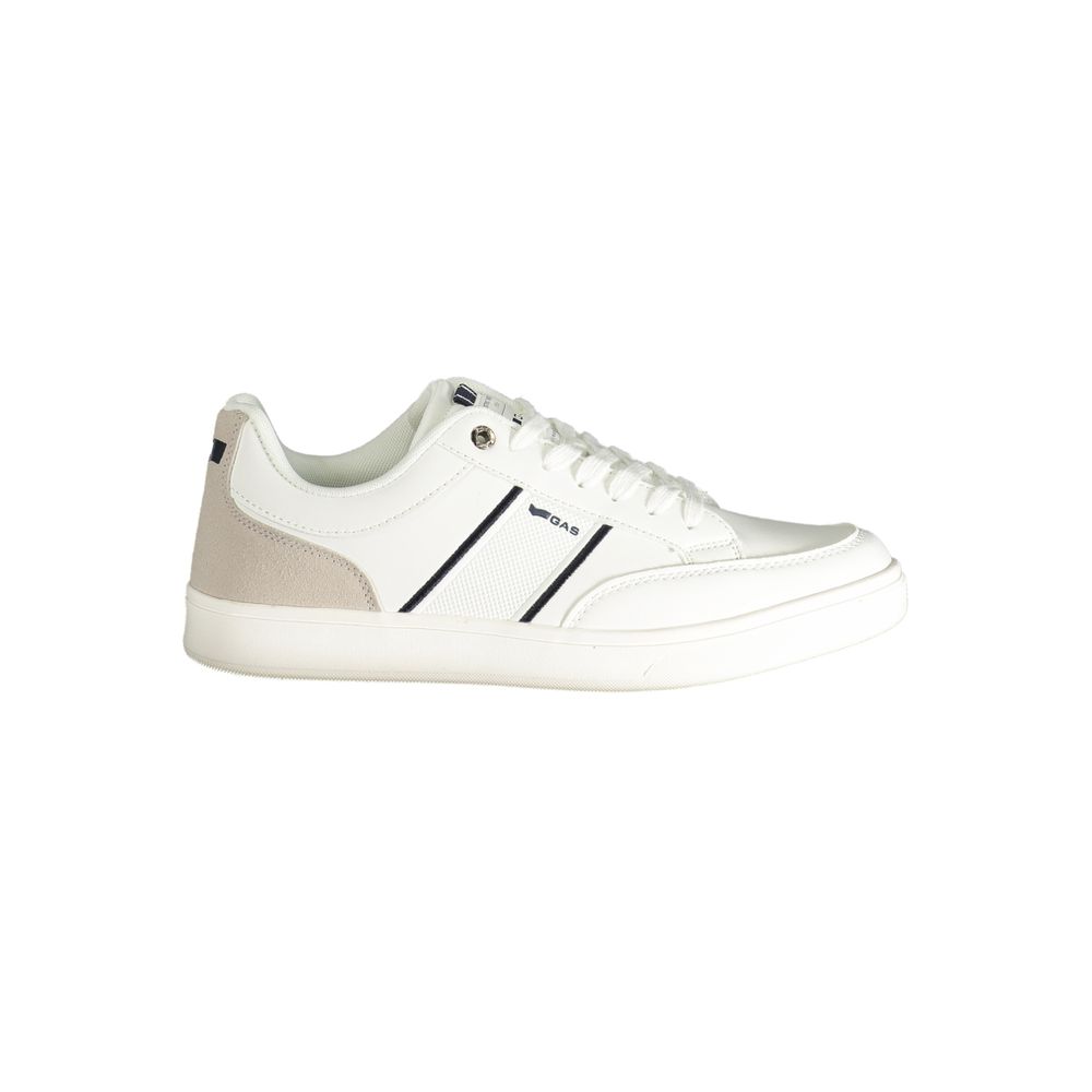 White Polyester Men Sneaker