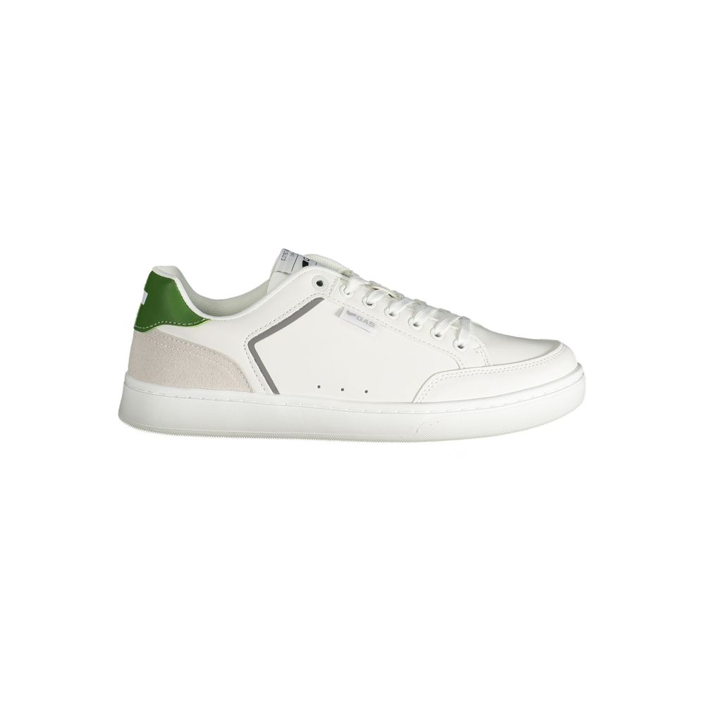 White Polyester Men Sneaker