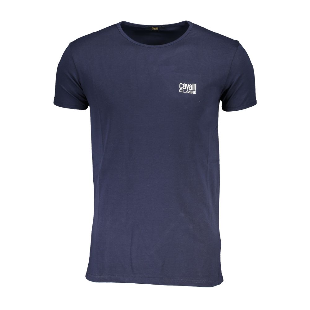 Blue Cotton Men's T-Shirt