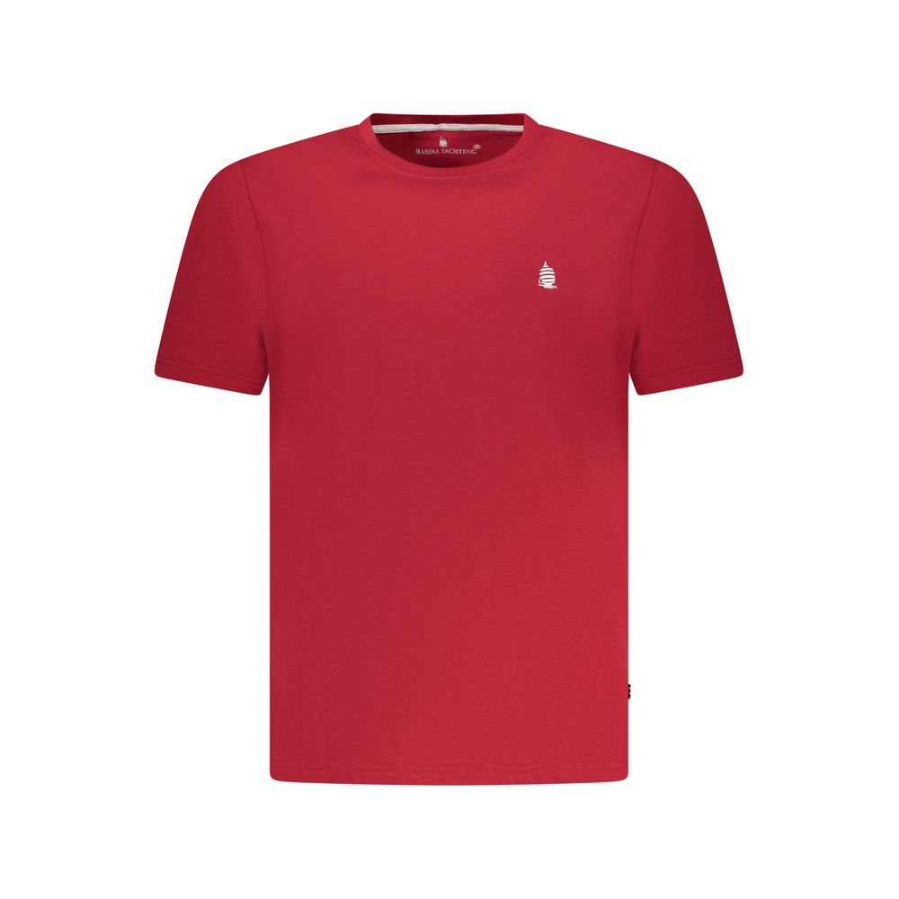 Red Cotton Men T-Shirt