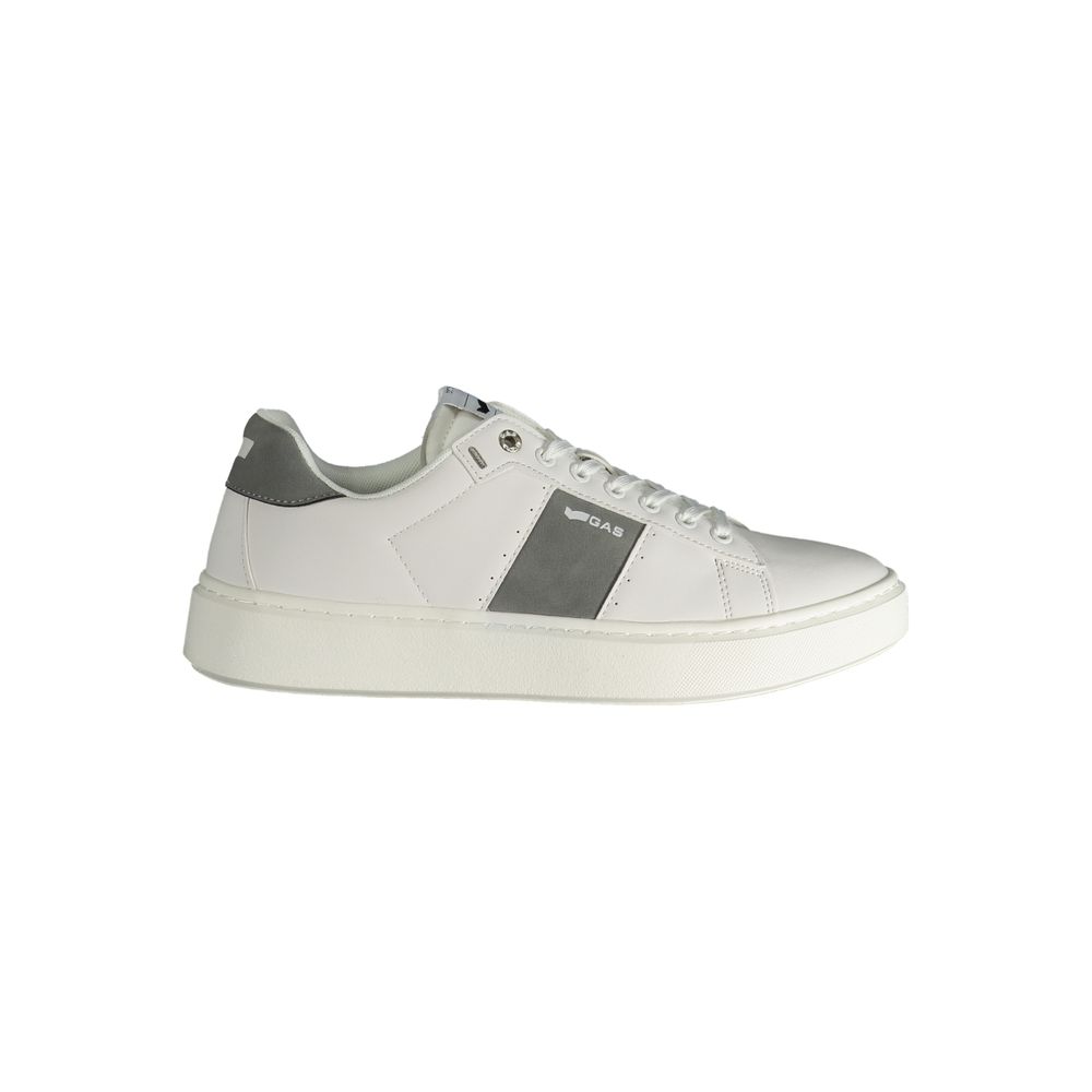 White Polyester Men Sneaker
