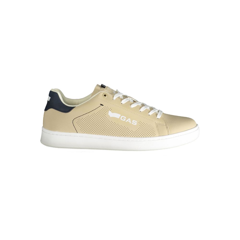 Beige Polyester Men Sneaker