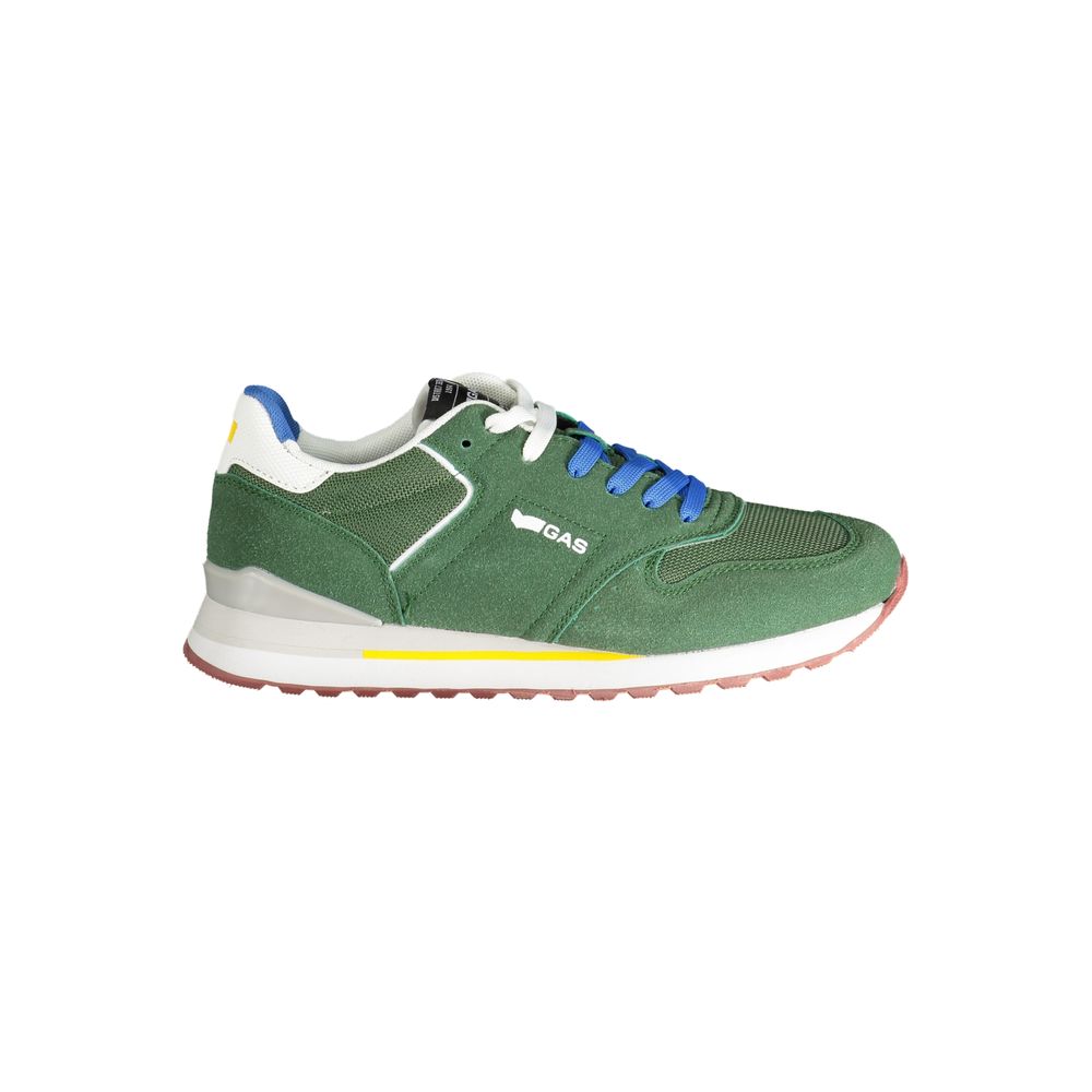Green Polyester Men Sneaker