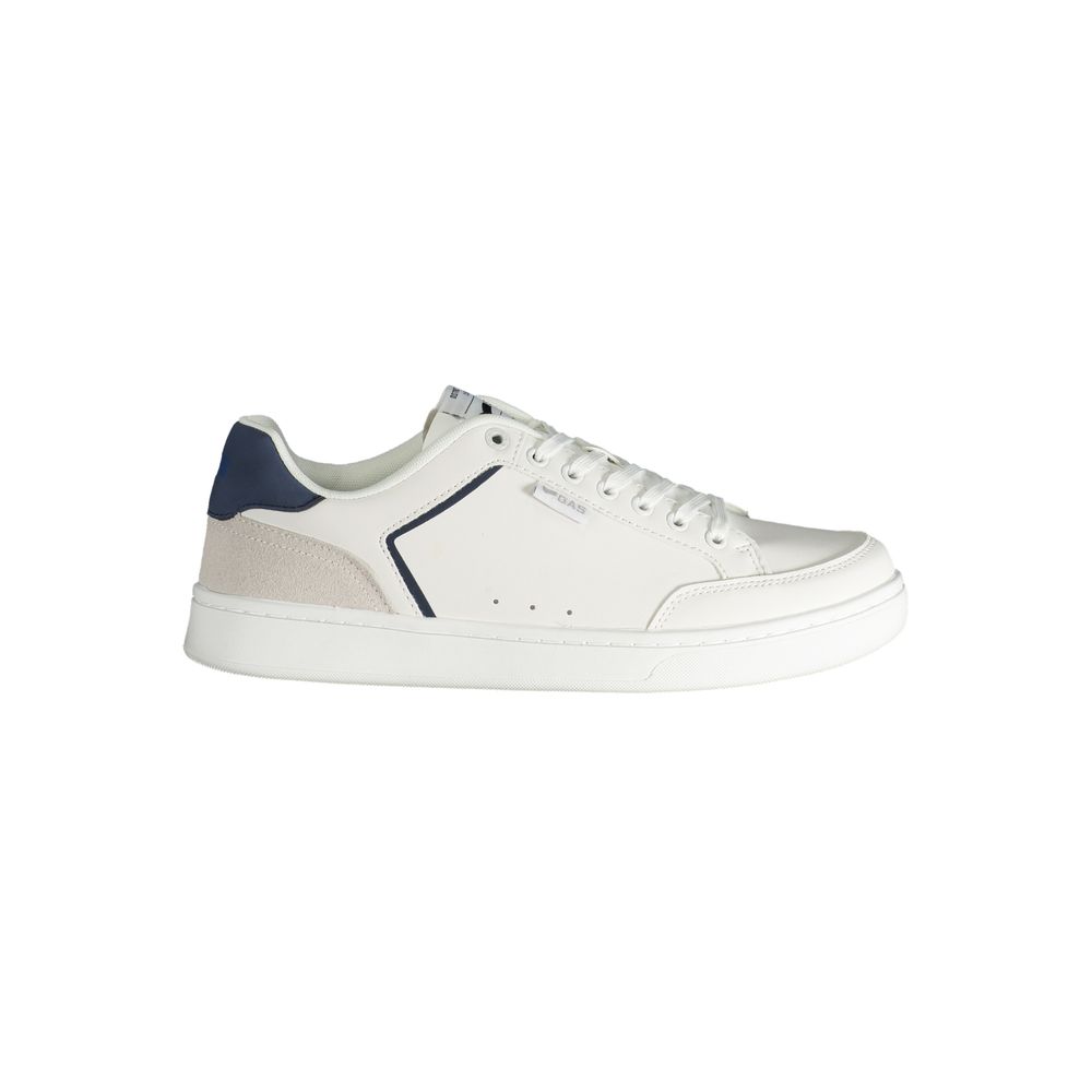 White Polyester Men Sneaker