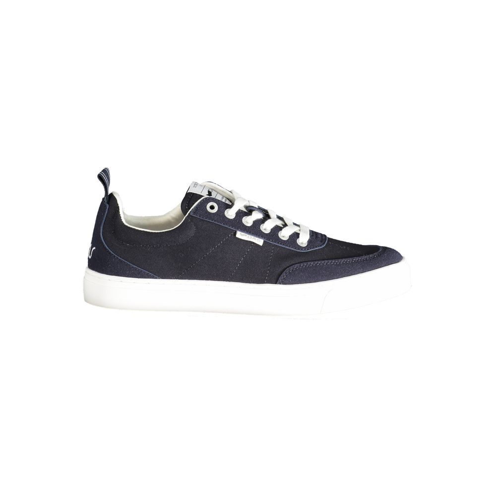 Blue Polyester Men Sneaker