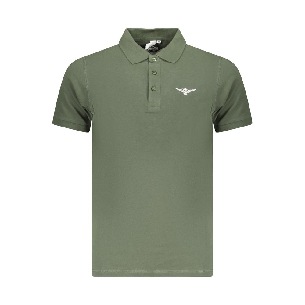 Green Cotton Polo Shirt