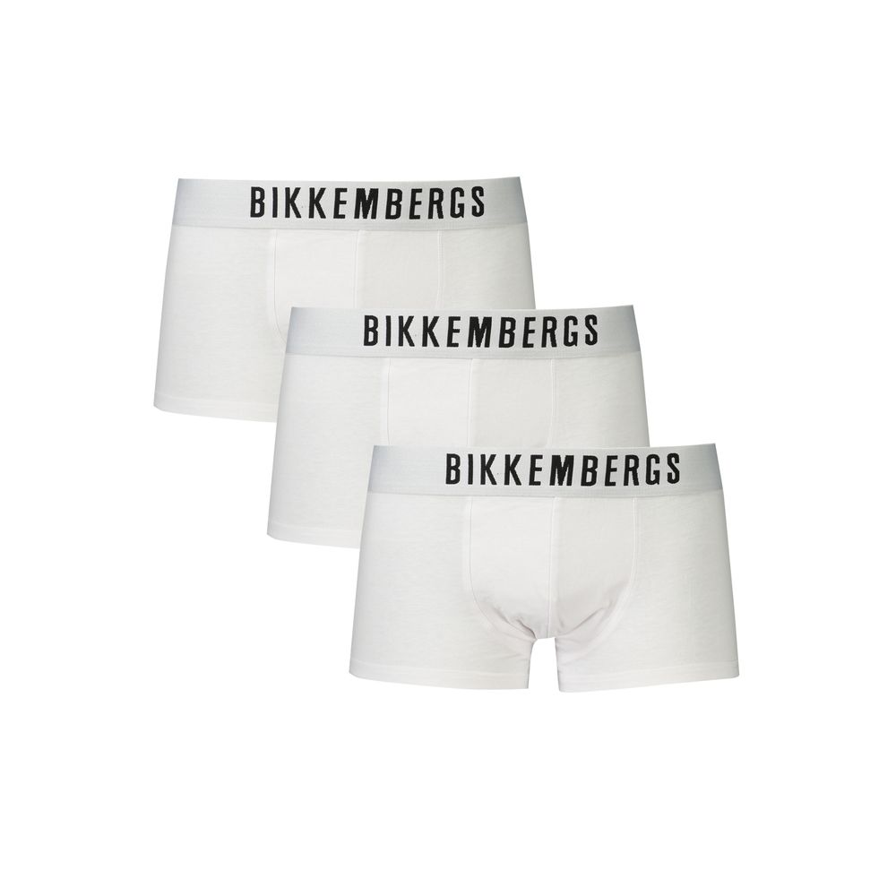 White Polyester Men Boxer