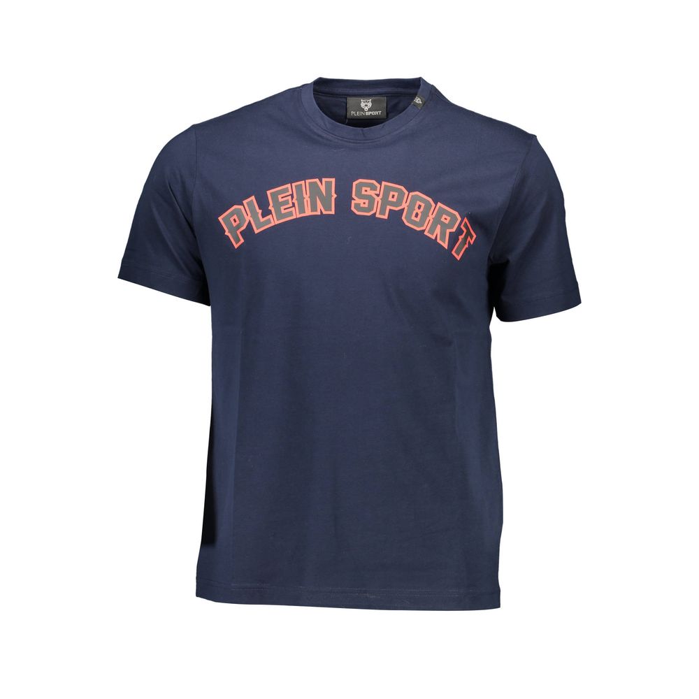Blue Cotton Men's T-Shirt