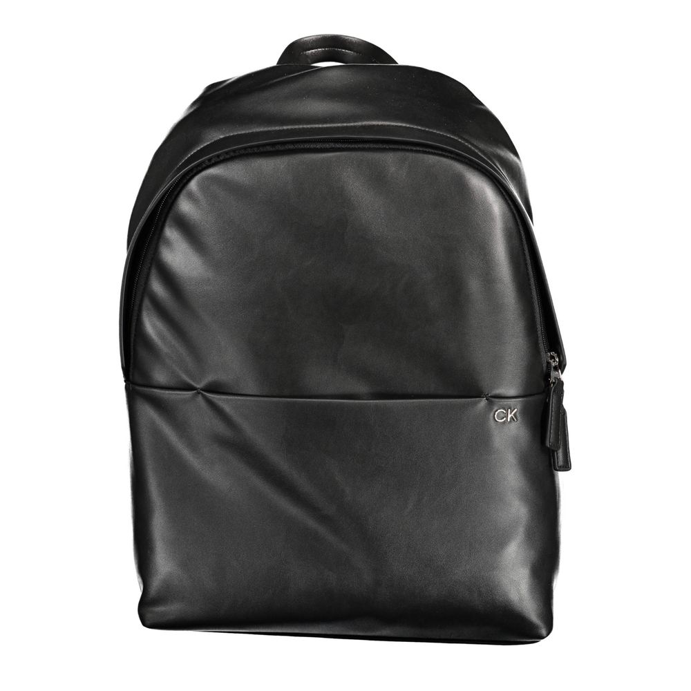Nero Polyester Men Backpack