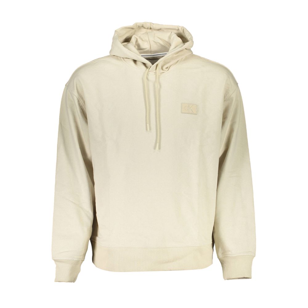 Beige Cotton Mens Sweatshirt
